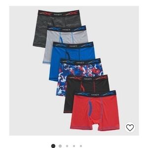Hanes Boys' 6 + 1 Xtemp Boxer Briefs Size L